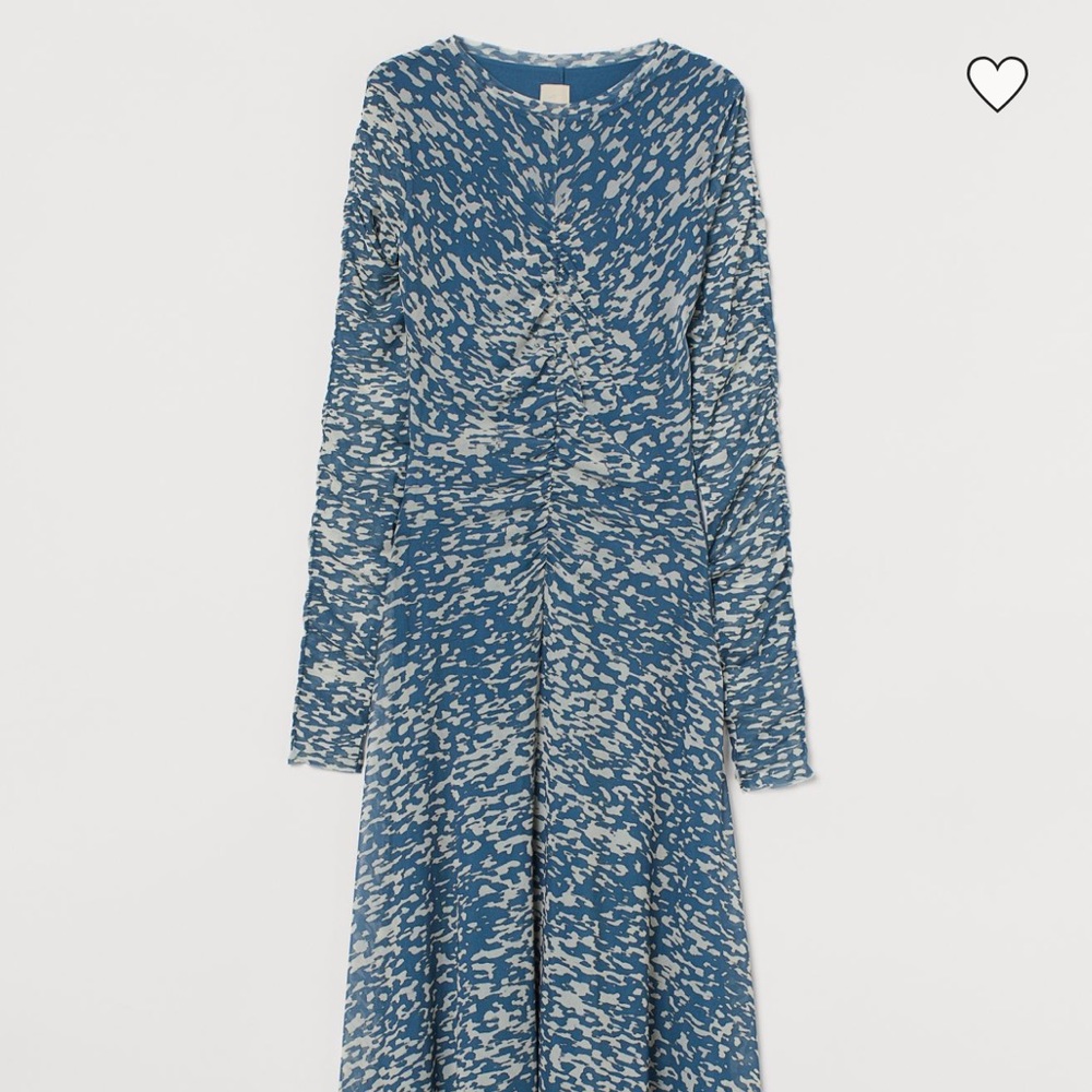 H&M drape mesh dress